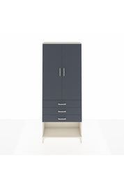 Arges Dolap 3 Raflı 3 Çekmeceli 2 Kapaklı 88x30x221 Aytaşı-Antrasit