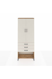 Arges Dolap 3 Raflı 3 Çekmeceli 2 Kapaklı 88x30x221 Çam-Aytaşı