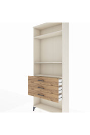Arges Dolap 3 Raflı 3 Çekmeceli 88x30x221 Aytaşı-Çam