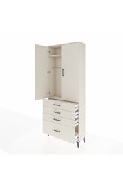 Arges Dolap 2 Raflı 4 Çekmeceli Tek Askılı 88x30x221 Aytaşı-Aytaşı