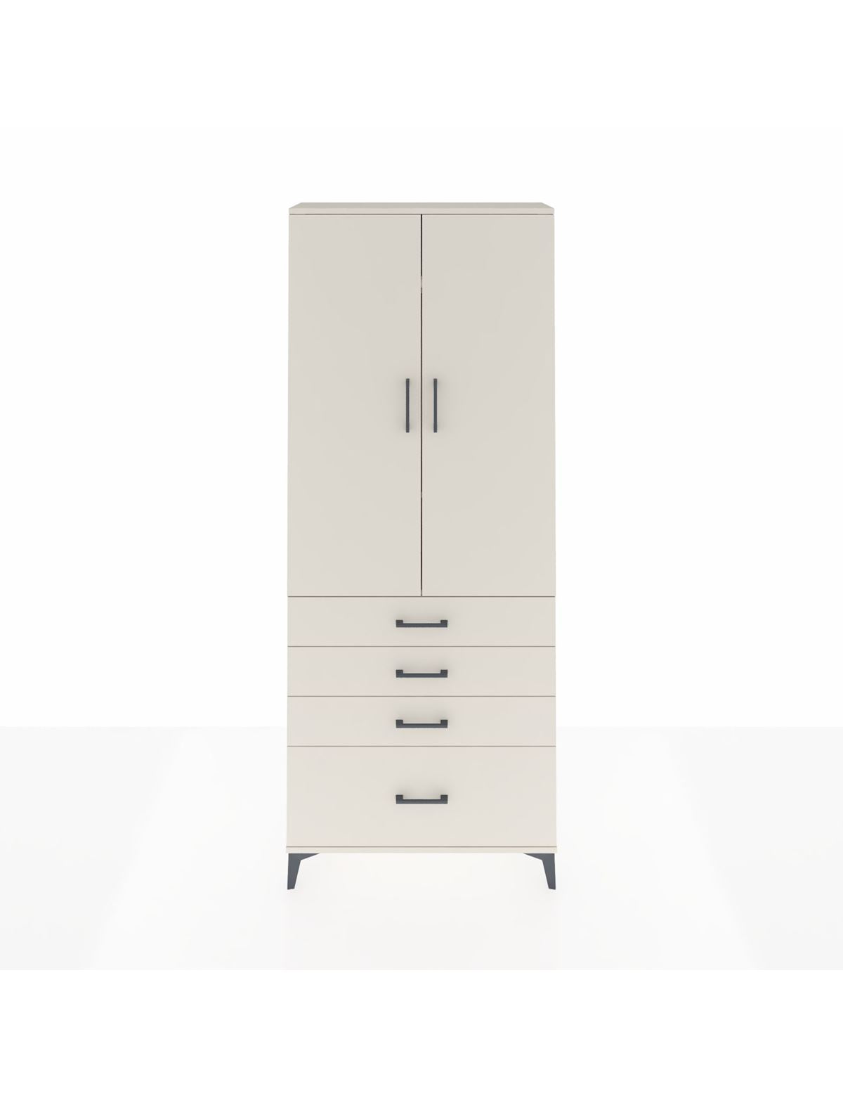 Arges Dolap 3 Raflı 4 Çekmeceli 2 Kapaklı 88x30x221 Aytaşı-Aytaşı