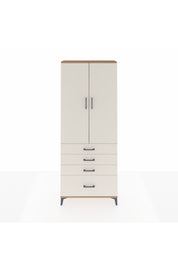 Arges Dolap 3 Raflı 4 Çekmeceli 2 Kapaklı 88x30x221 Çam-Aytaşı