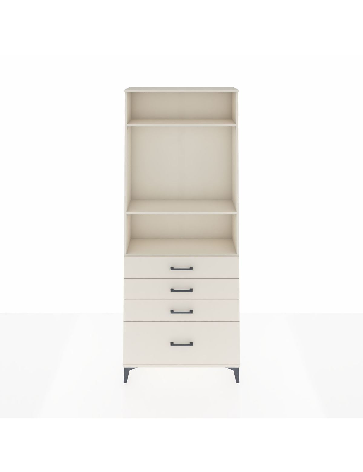 Arges Dolap 3 Raflı 4 Çekmeceli 88x30x221 Aytaşı-Aytaşı