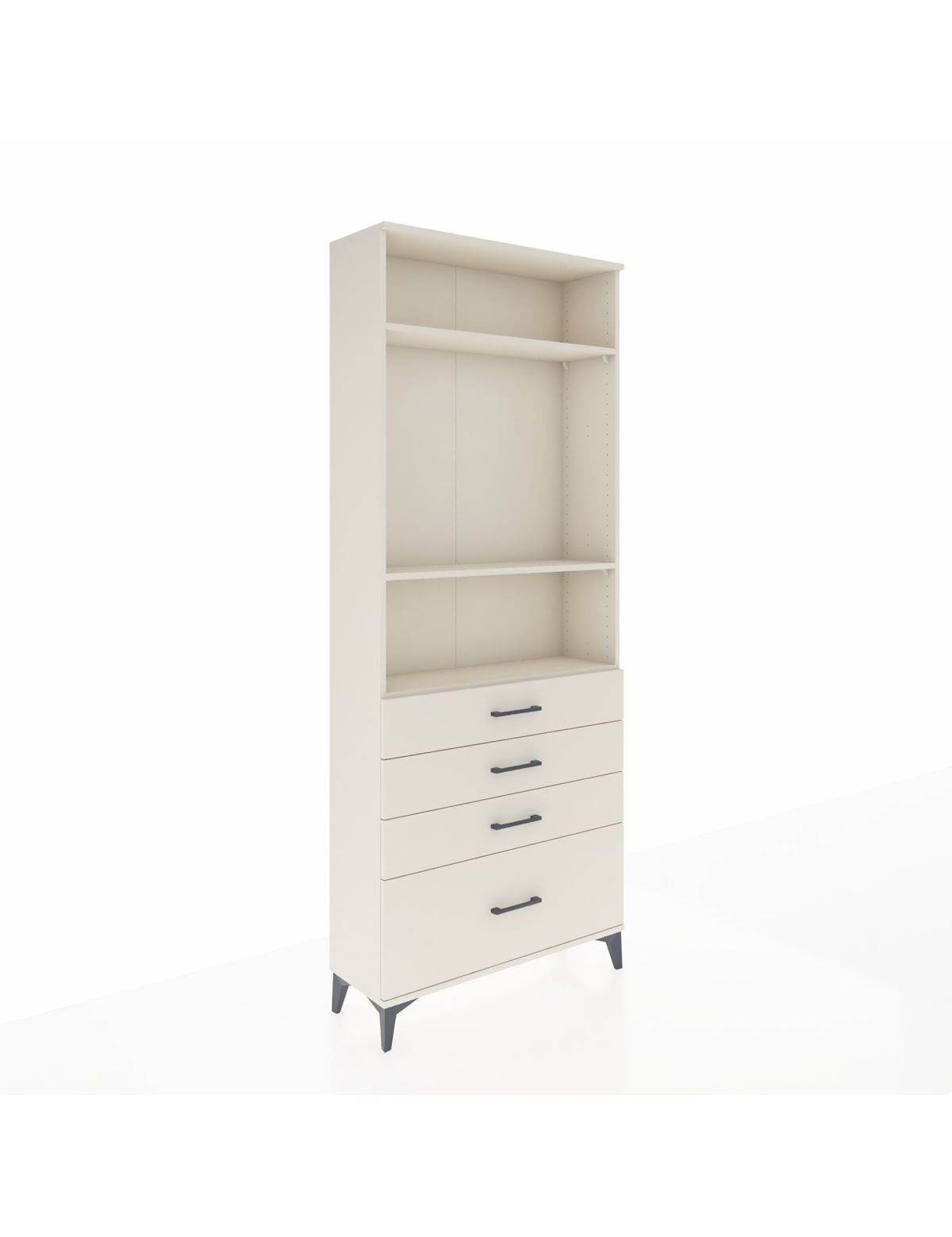 Arges Dolap 3 Raflı 4 Çekmeceli 88x30x221 Aytaşı-Aytaşı