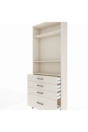 Arges Dolap 3 Raflı 4 Çekmeceli 88x30x221 Aytaşı-Aytaşı