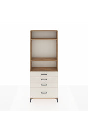 Arges Dolap 3 Raflı 4 Çekmeceli 88x30x221 Çam-Aytaşı