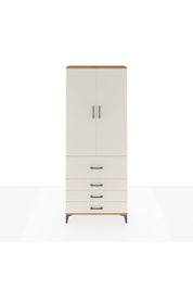 Arges Dolap 2 Raflı 4 Çekmeceli Tek Askılı 88x30x221 Çam-Aytaşı