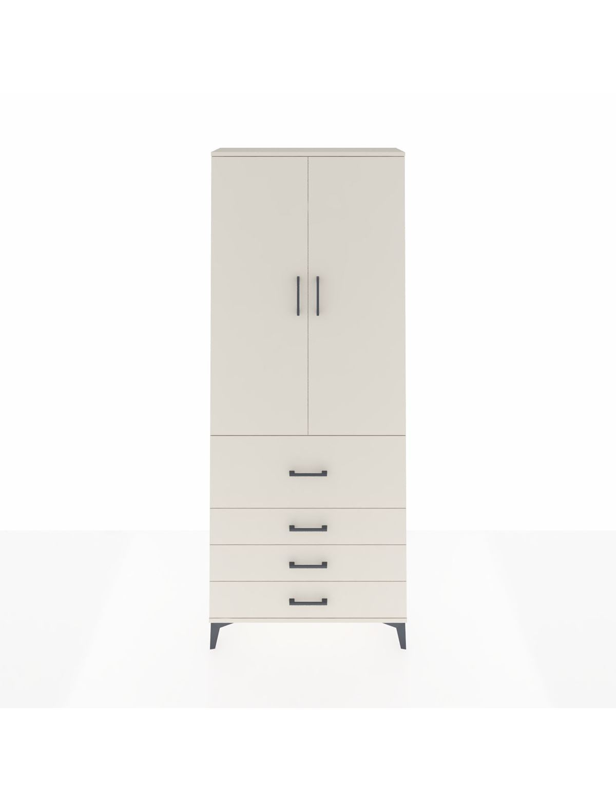 Arges Dolap 3 Raflı 4 Çekmeceli 2 Kapaklı 88x30x221 Aytaşı-Aytaşı