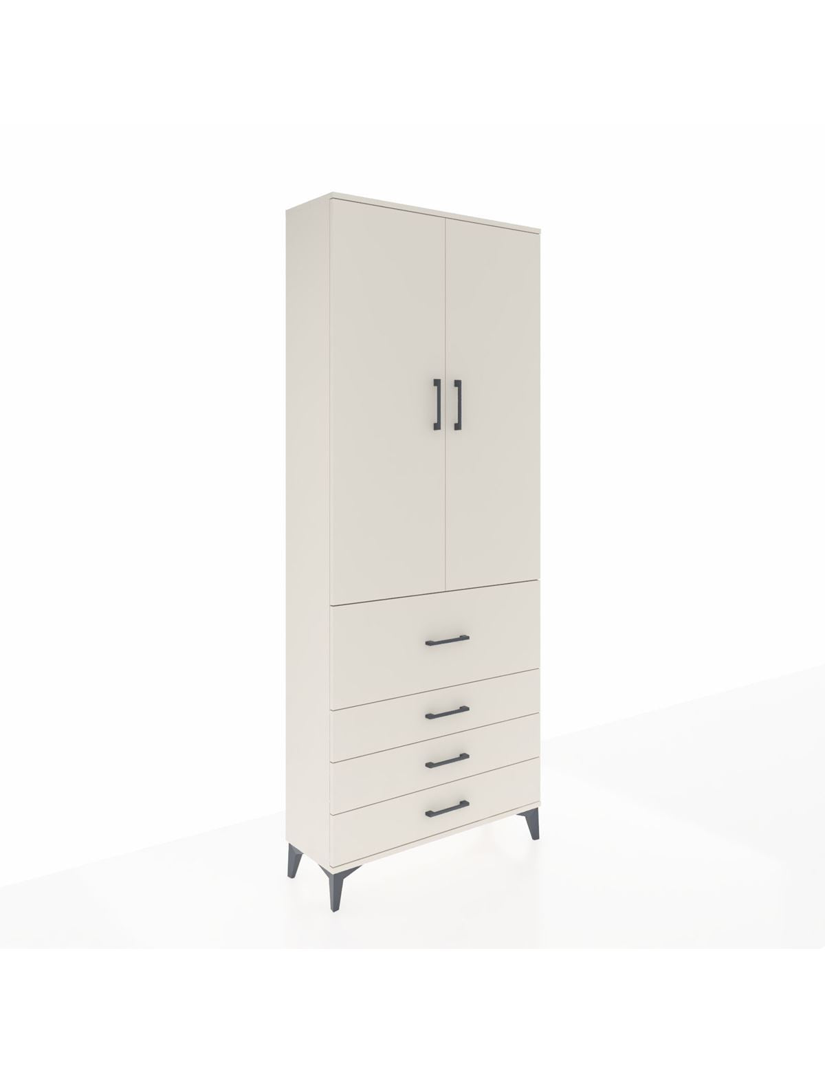 Arges Dolap 3 Raflı 4 Çekmeceli 2 Kapaklı 88x30x221 Aytaşı-Aytaşı