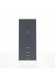 Arges Dolap 3 Raflı 4 Çekmeceli 2 Kapaklı 88x30x221 Aytaşı-Antrasit