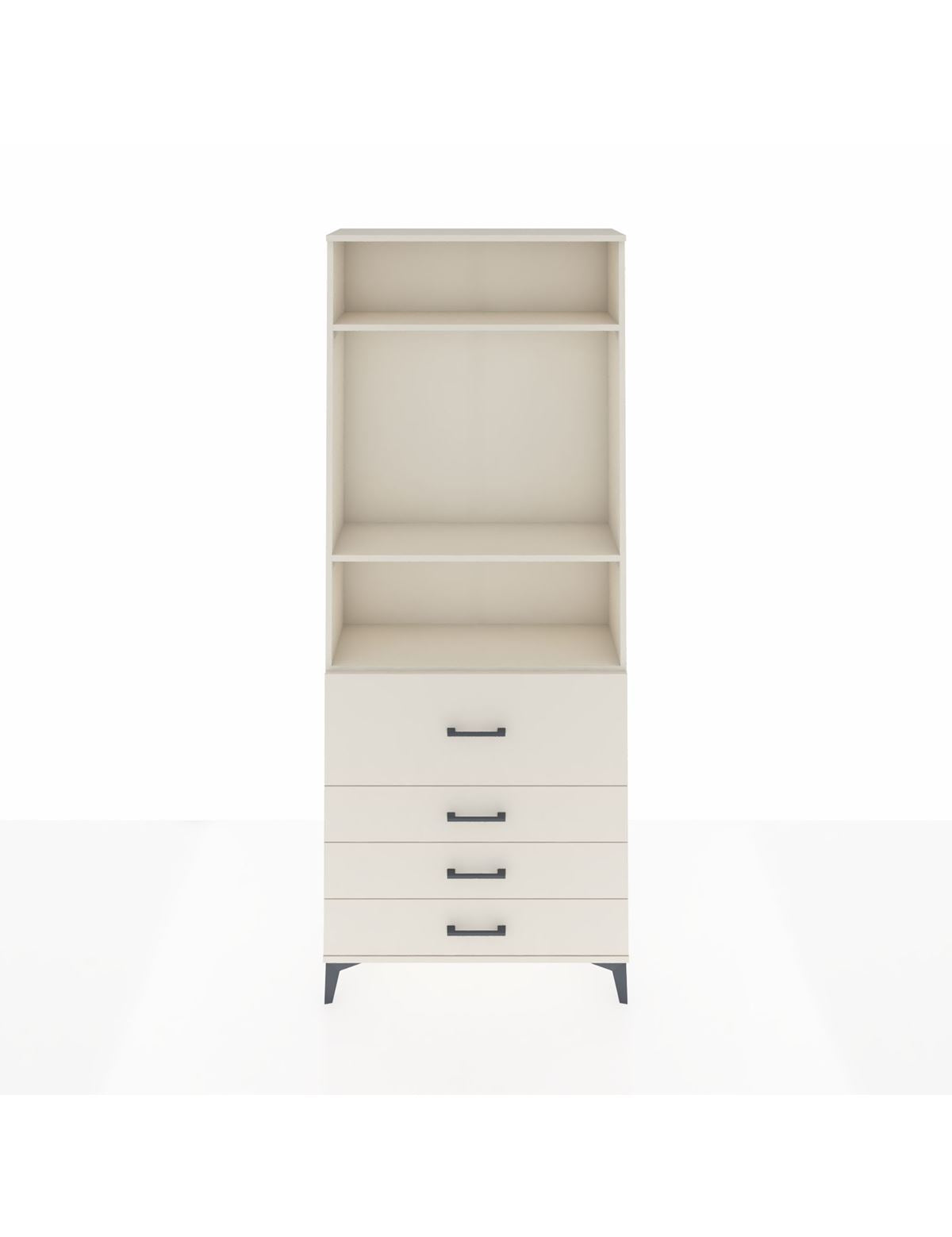 Arges Dolap 3 Raflı 4 Çekmeceli 88x30x221 Aytaşı-Aytaşı