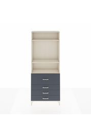 Arges Dolap 3 Raflı 4 Çekmeceli 88x30x221 Aytaşı-Antrasit