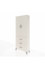 Arges Dolap 2 Raflı 3 Çekmeceli Tek Askılı 88x30x221 Aytaşı-Aytaşı