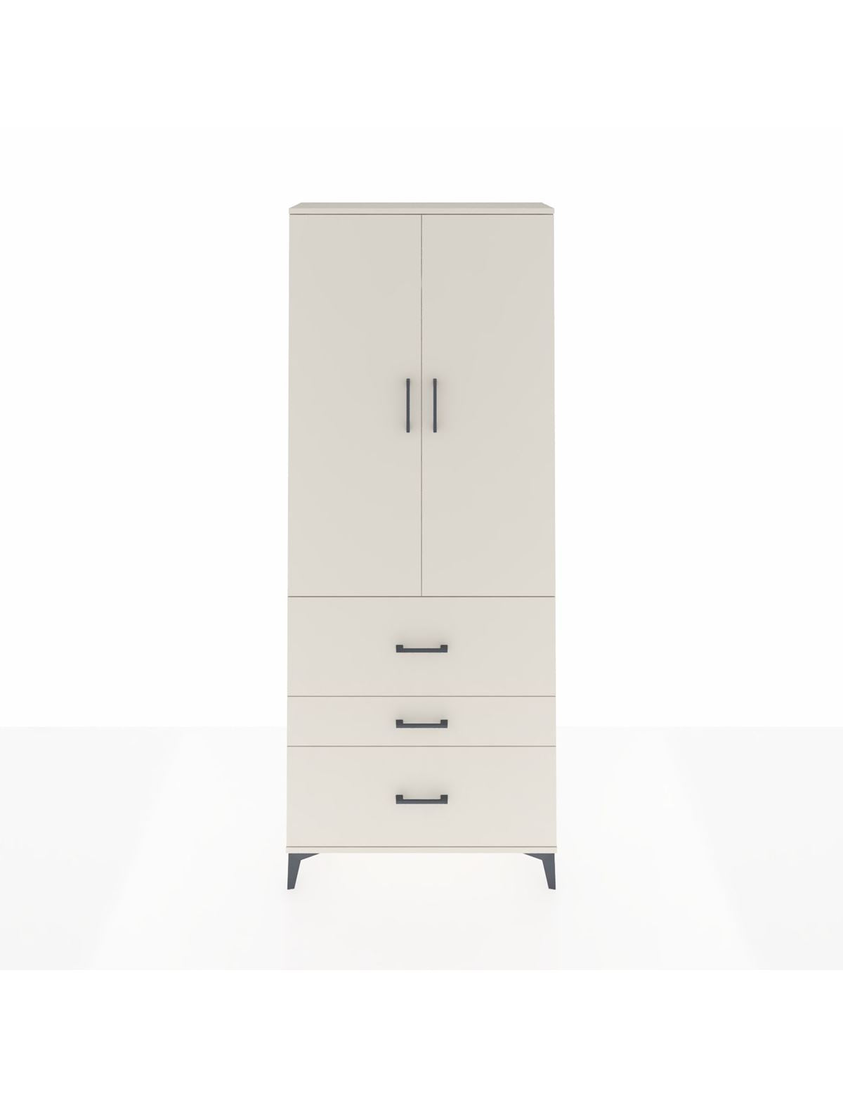 Arges Dolap 3 Raflı 3 Çekmeceli 2 Kapaklı 88x30x221 Aytaşı-Aytaşı