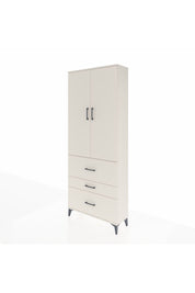 Arges Dolap 3 Raflı 3 Çekmeceli 2 Kapaklı 88x30x221 Aytaşı-Aytaşı