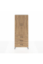 Arges Dolap 3 Raflı 3 Çekmeceli 2 Kapaklı 88x30x221 Aytaşı-Çam