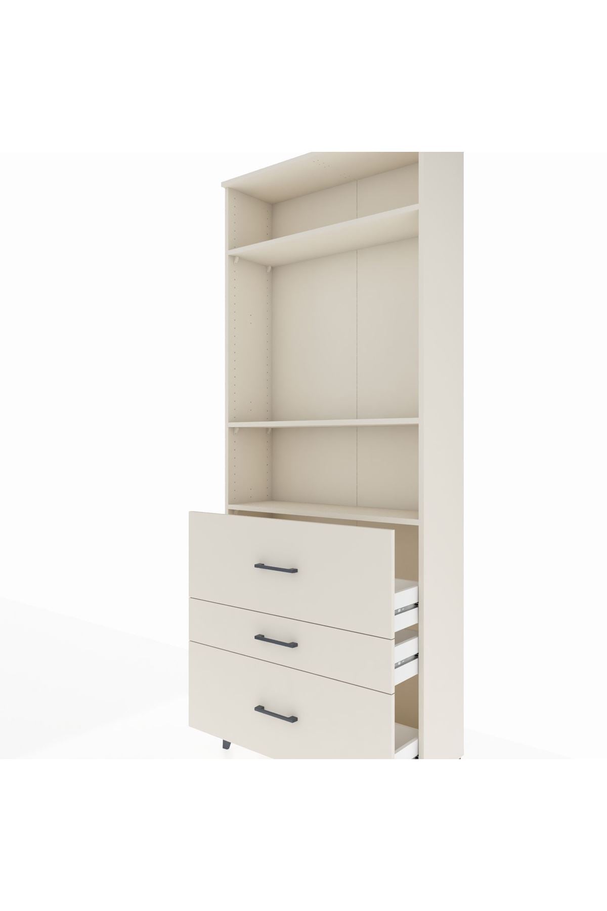 Arges Dolap 3 Raflı 3 Çekmeceli 88x30x221 Aytaşı-Aytaşı