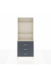 Arges Dolap 3 Raflı 3 Çekmeceli 88x30x221 Aytaşı-Antrasit