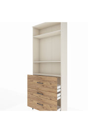 Arges Dolap 3 Raflı 3 Çekmeceli 88x30x221 Aytaşı-Çam