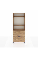 Arges Dolap 3 Raflı 3 Çekmeceli 88x30x221