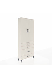 Arges Dolap 2 Raflı 4 Çekmeceli Tek Askılı 88x30x221 Aytaşı-Aytaşı