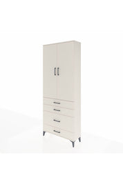 Arges Dolap 2 Raflı 4 Çekmeceli Tek Askılı 88x30x221 Aytaşı-Aytaşı