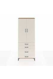 Arges Dolap 2 Raflı 4 Çekmeceli Tek Askılı 88x30x221 Çam-Aytaşı
