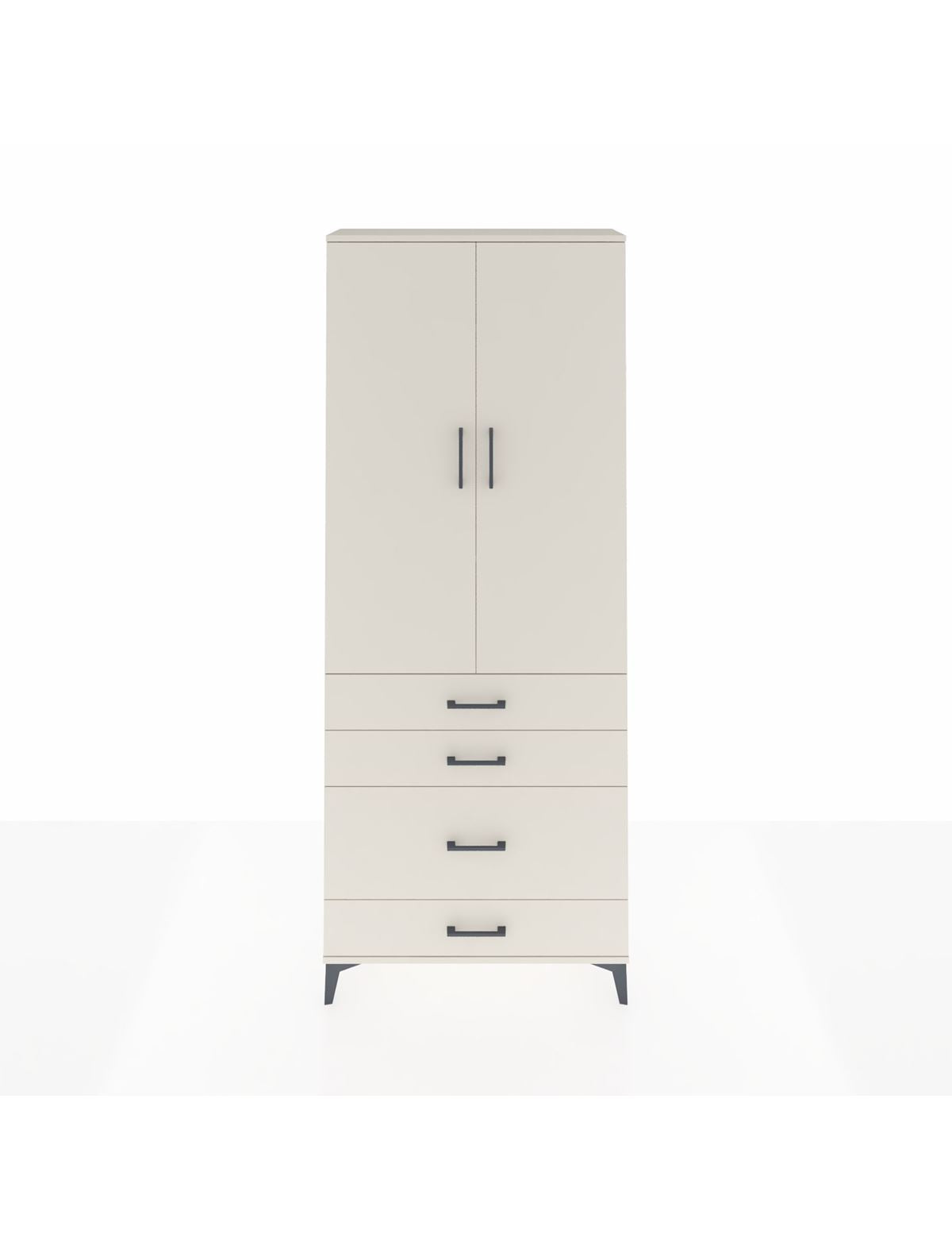 Arges Dolap 3 Raflı 4 Çekmeceli 2 Kapaklı 88x30x221 Aytaşı-Aytaşı