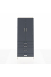 Arges Dolap 3 Raflı 4 Çekmeceli 2 Kapaklı 88x30x221 Aytaşı-Antrasit