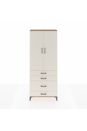 Arges Dolap 3 Raflı 4 Çekmeceli 2 Kapaklı 88x30x221 Çam-Aytaşı