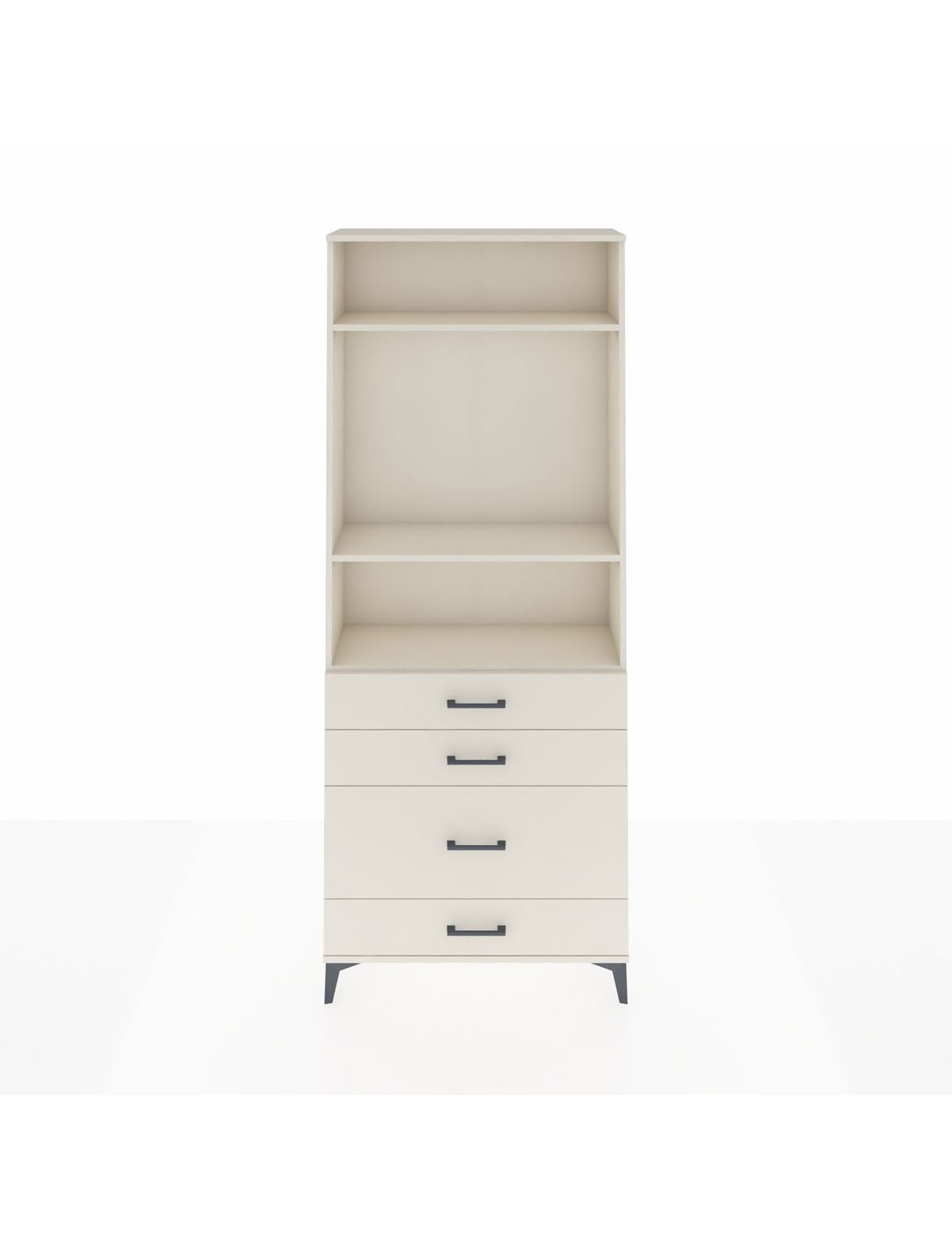 Arges Dolap 3 Raflı 4 Çekmeceli 88x30x221 Aytaşı-Aytaşı