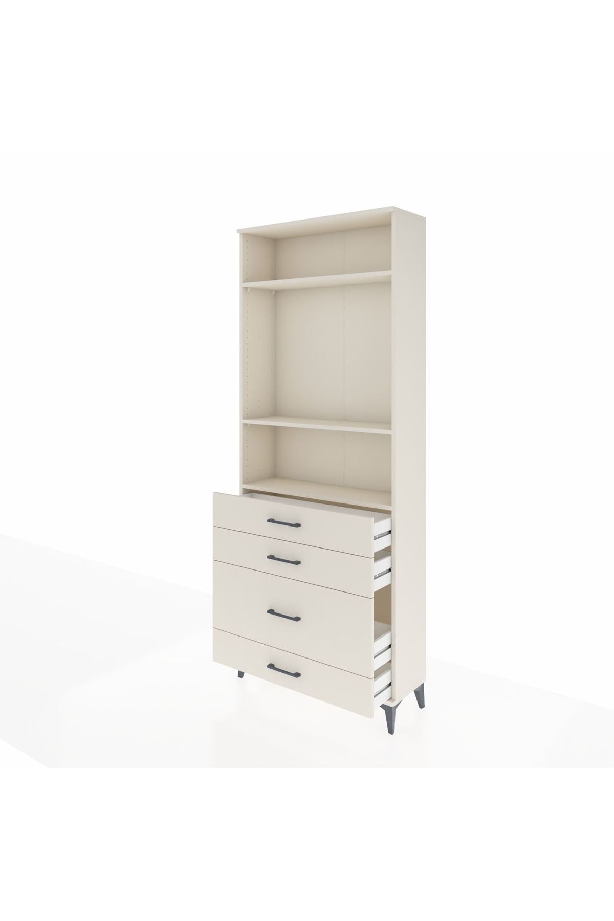 Arges Dolap 3 Raflı 4 Çekmeceli 88x30x221 Aytaşı-Aytaşı