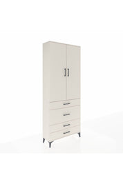 Arges Dolap 2 Raflı 4 Çekmeceli Tek Askılı 88x30x221 Aytaşı-Aytaşı