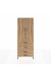 Arges Dolap 2 Raflı 4 Çekmeceli Tek Askılı 88x30x221 Aytaşı-Çam