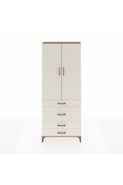 Arges Dolap 2 Raflı 4 Çekmeceli Tek Askılı 88x30x221 Çam-Aytaşı