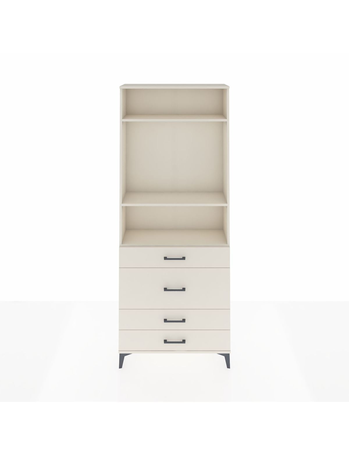 Arges Dolap 3 Raflı 4 Çekmeceli 88x30x221 Aytaşı-Aytaşı