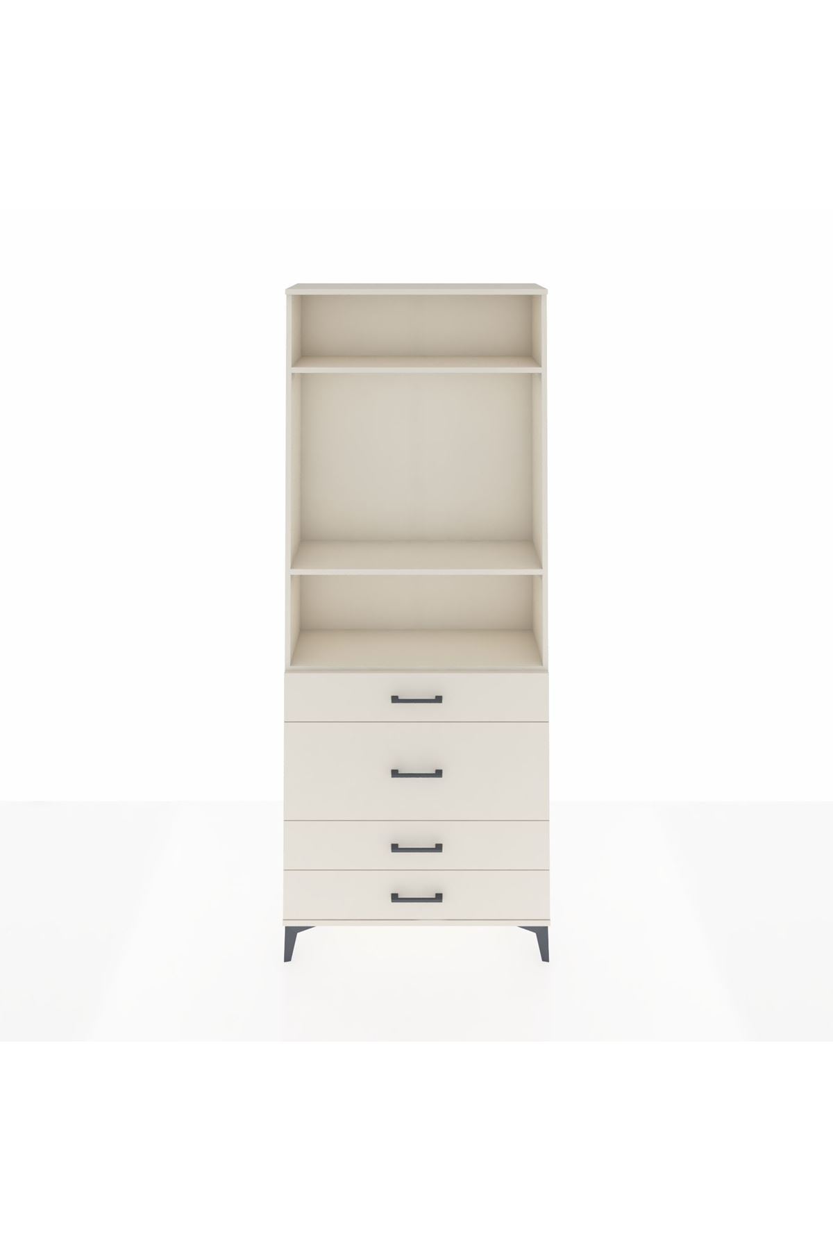 Arges Dolap 3 Raflı 4 Çekmeceli 88x30x221 Aytaşı-Aytaşı