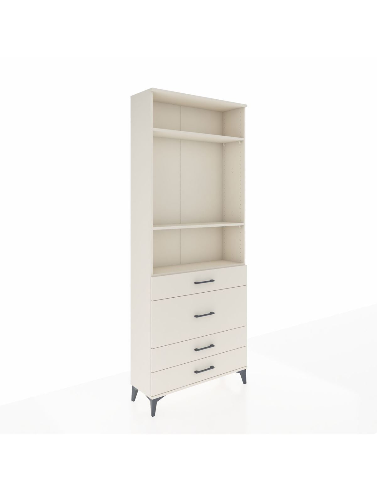 Arges Dolap 3 Raflı 4 Çekmeceli 88x30x221 Aytaşı-Aytaşı