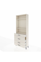 Arges Dolap 3 Raflı 4 Çekmeceli 88x30x221 Aytaşı-Aytaşı