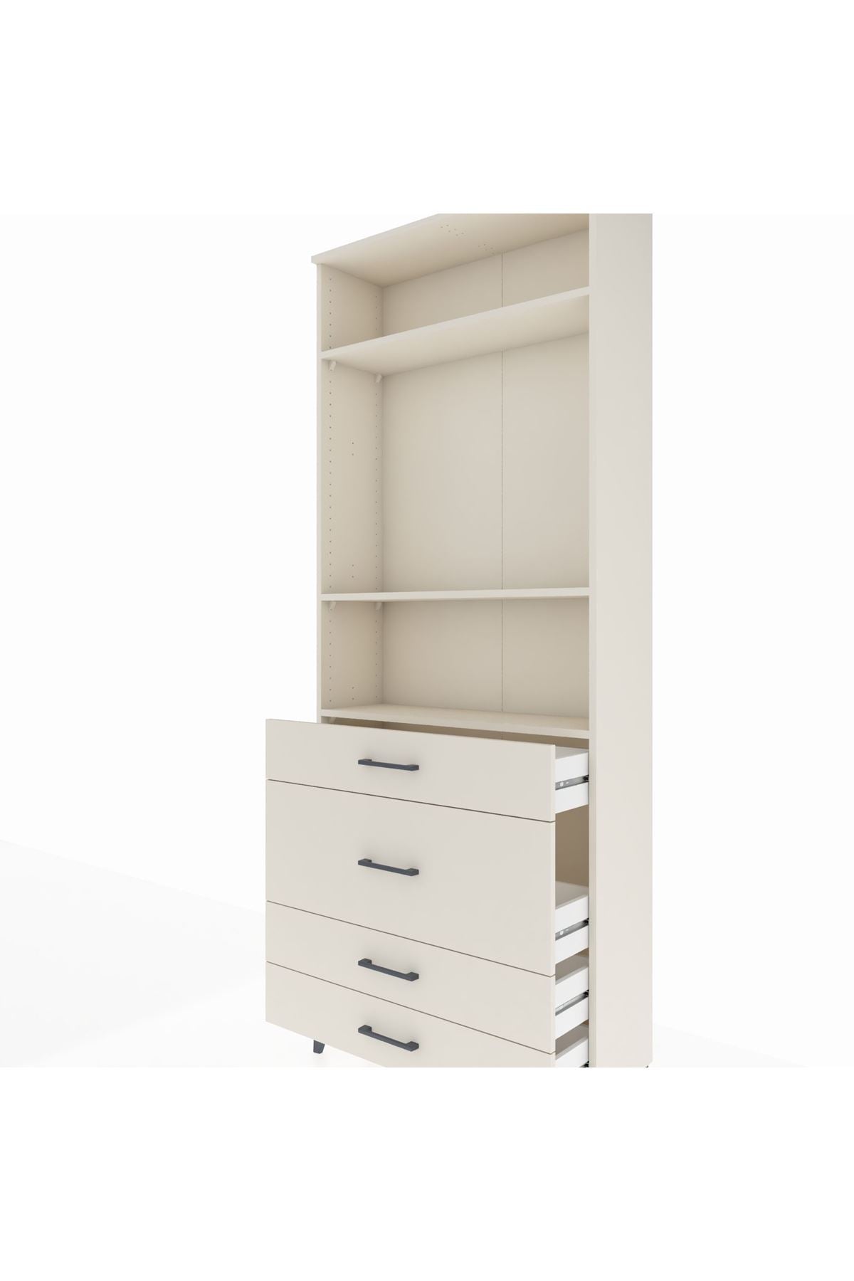 Arges Dolap 3 Raflı 4 Çekmeceli 88x30x221 Aytaşı-Aytaşı