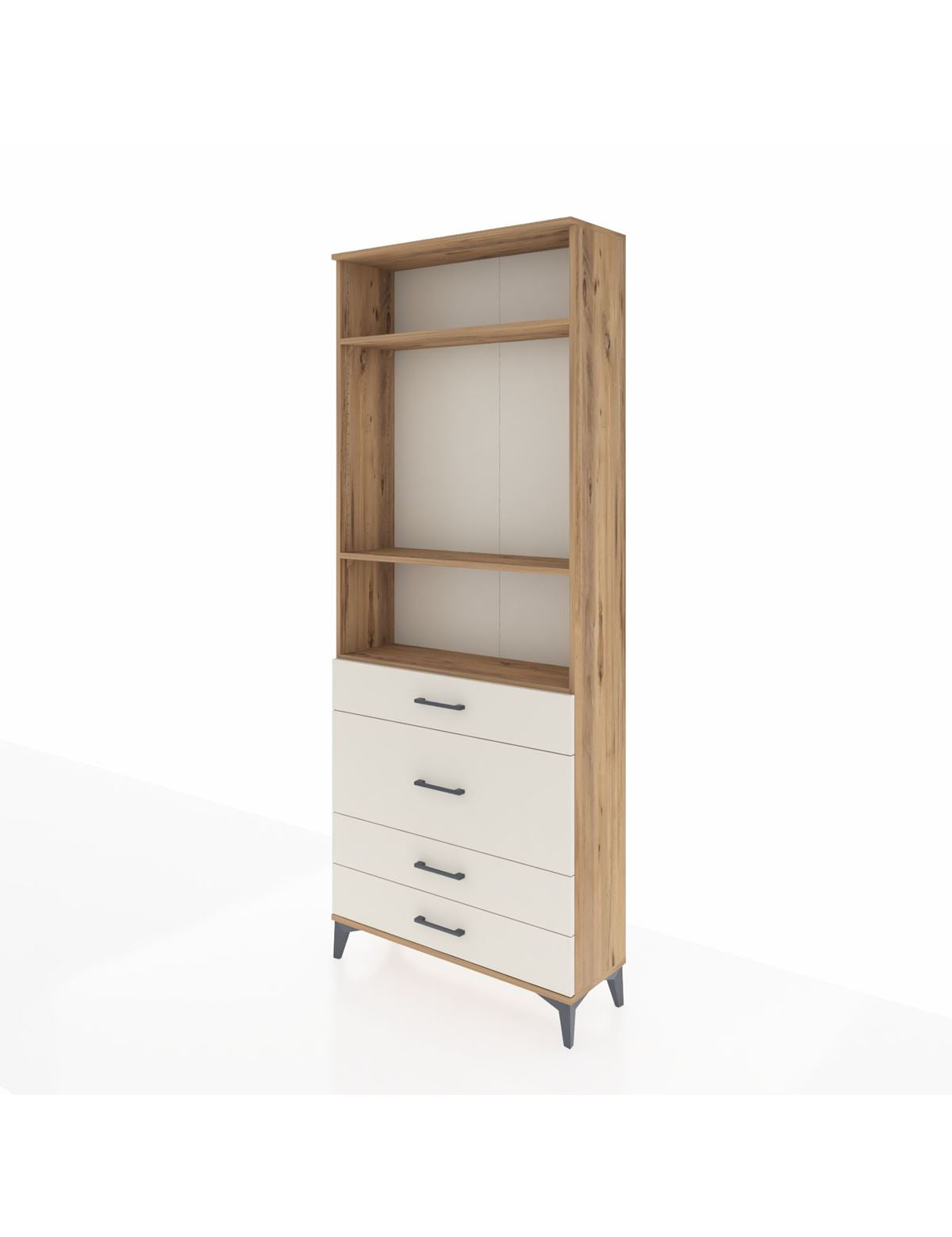 Arges Dolap 3 Raflı 4 Çekmeceli 88x30x221 - S30M099V7A