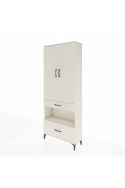 Arges Dolap 3 Raflı 2 Çekmeceli Tek Askılı 88x30x221 Aytaşı-Aytaşı