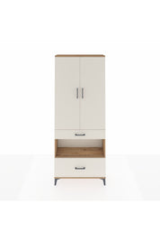 Arges Dolap 3 Raflı 2 Çekmeceli Tek Askılı 88x30x221 Çam-Aytaşı