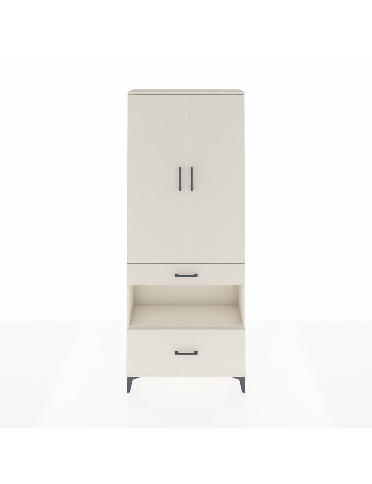 Arges Dolap 4 Raflı 2 Çekmeceli 2 Kapaklı 88x30x221 Aytaşı-Aytaşı