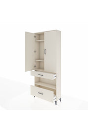 Arges Dolap 4 Raflı 2 Çekmeceli 2 Kapaklı 88x30x221 Aytaşı-Aytaşı