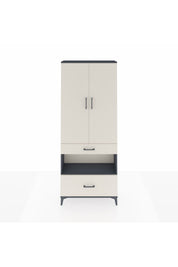 Arges Dolap 4 Raflı 2 Çekmeceli 2 Kapaklı 88x30x221 Antrasit-Aytaşı