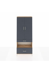 Arges Dolap 4 Raflı 2 Çekmeceli 2 Kapaklı 88x30x221