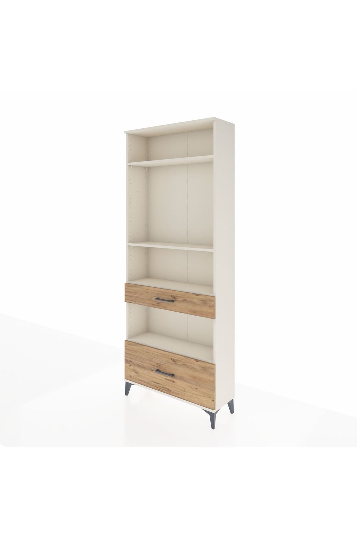 Arges Dolap 4 Raflı 2 Çekmeceli 88x30x221 Aytaşı-Çam