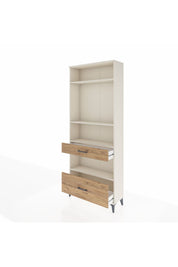 Arges Dolap 4 Raflı 2 Çekmeceli 88x30x221 Aytaşı-Çam