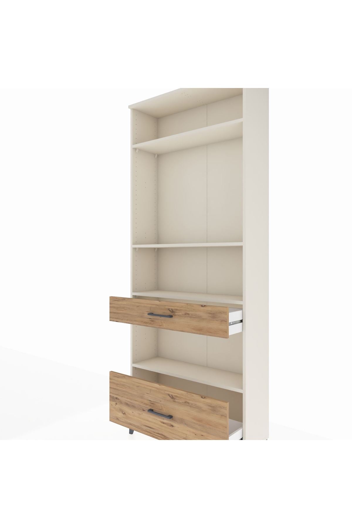 Arges Dolap 4 Raflı 2 Çekmeceli 88x30x221 Aytaşı-Çam